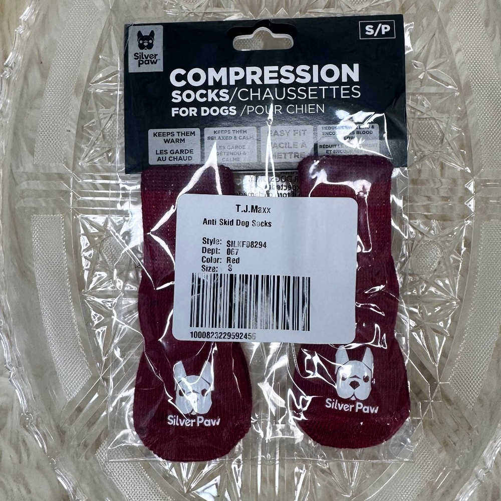 Silver Paw Compression Socks Size S/P